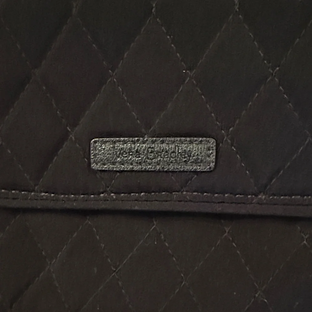 Vera Bradley Black Quilted Crossbody Bag - Picture 2 of 9